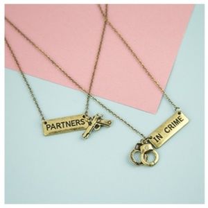 Partners in Crime Best Friend Necklaces